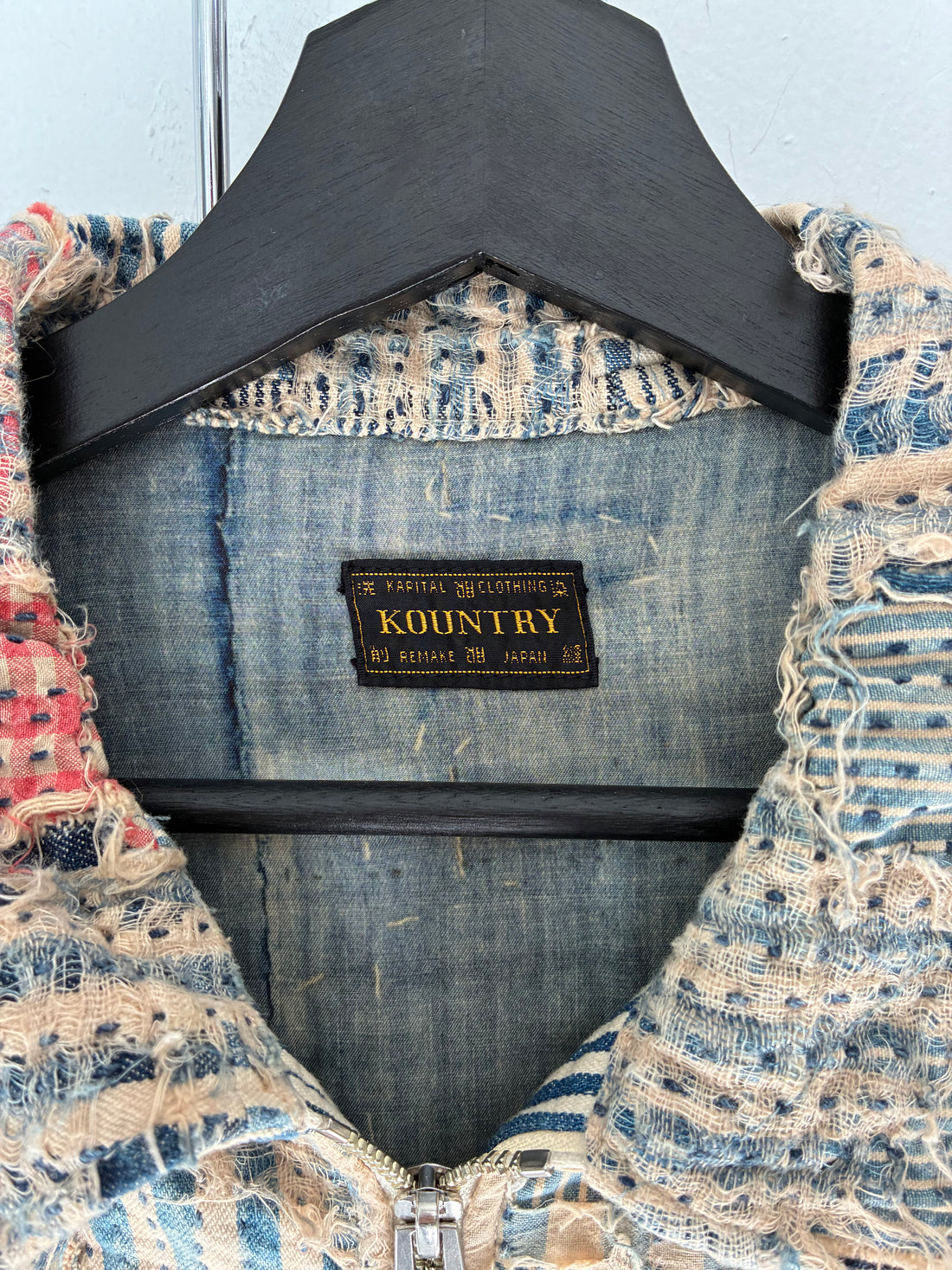 KAPITAL KOUNTRY LIBERTY STRIPE BORO ZIP-UP JACKET