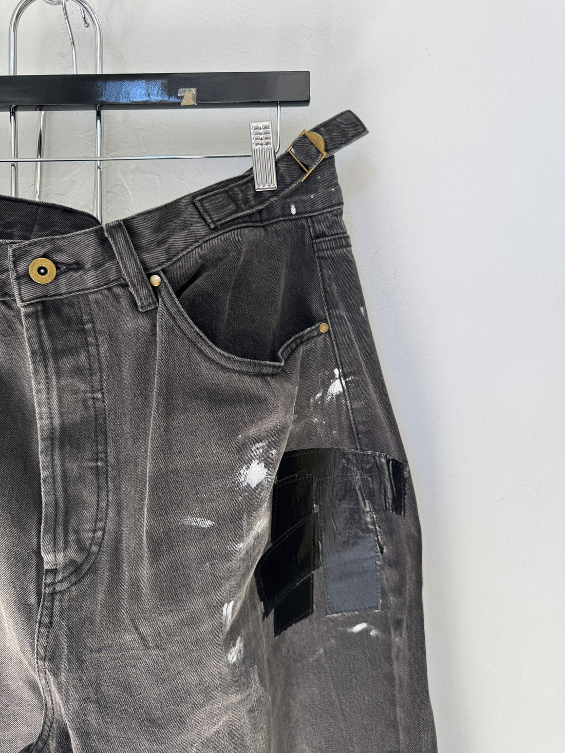 ETELIER TAPE WIDE LEG JEANS