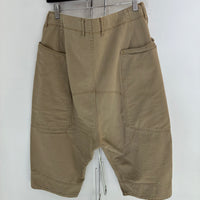 KAPITAL BEIGE COTTON CARGO SHORTS