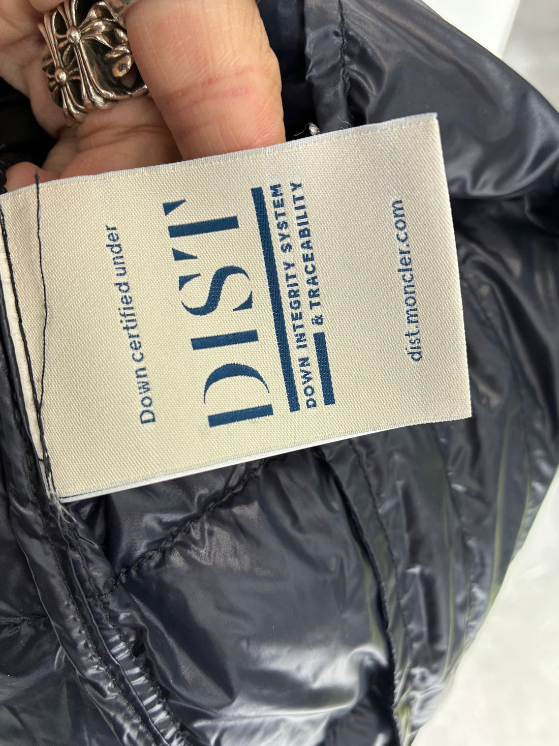 MONCLER NAVY PACKABLE PUFFER JACKET