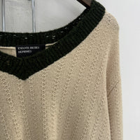 ENFANTS RICHES DEPRIMES ASYMMETRICAL VARSITY SWEATER
