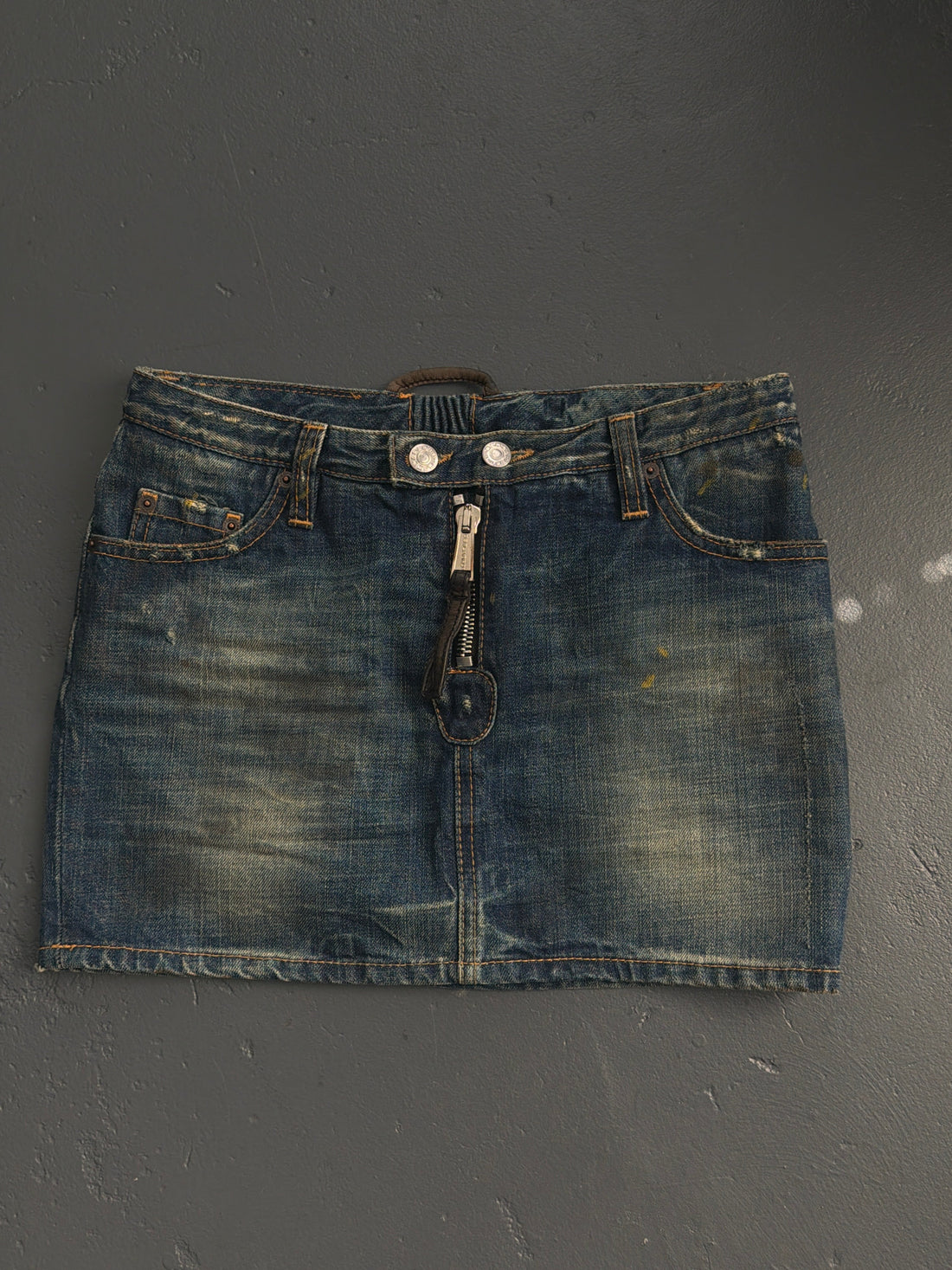 2008 DSQUARED DENIM WASHED SKIRT