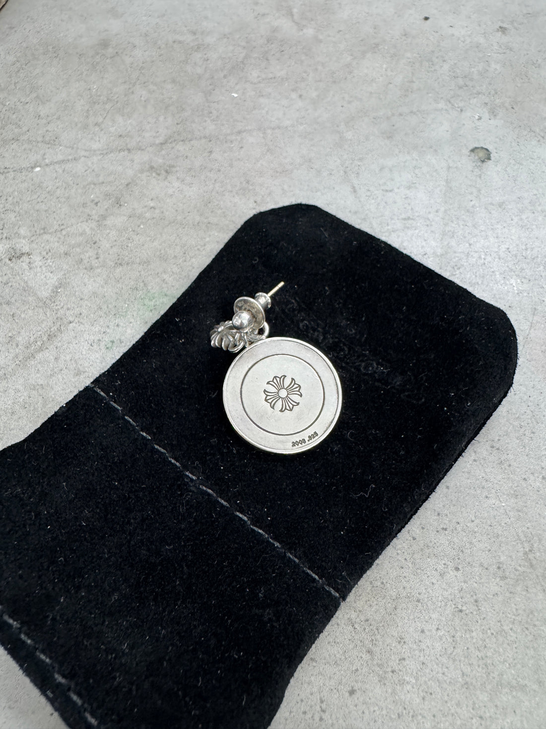 CHROME HEARTS TRIPLE CHARM EARRING
