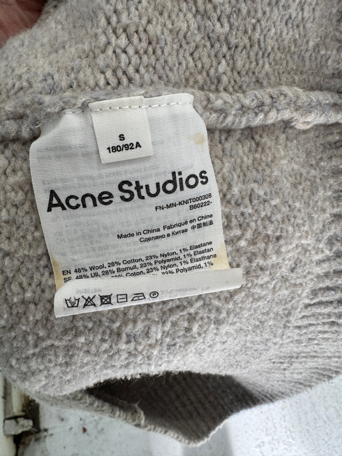 ACNE STUDIOS BUTTON CARDIGAN