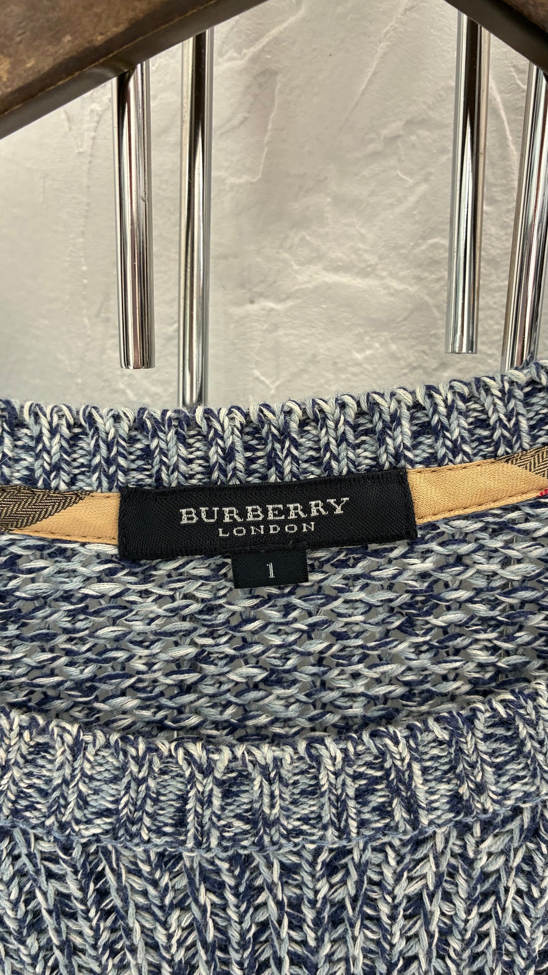 BURBERRY LONDON KNITTED CREWNECK SWEATER