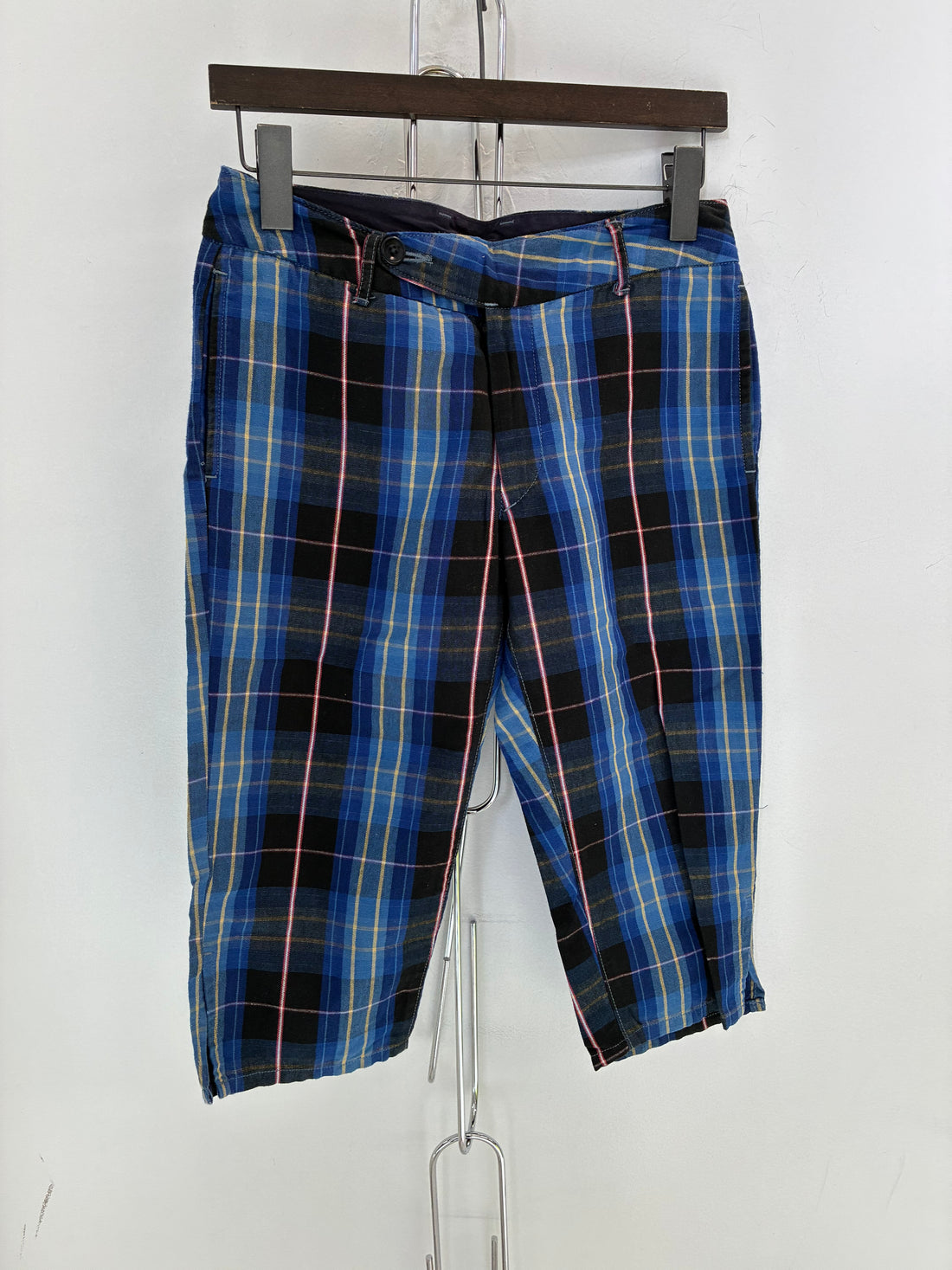 KAPITAL COTTON CHECKERED CAPRIS