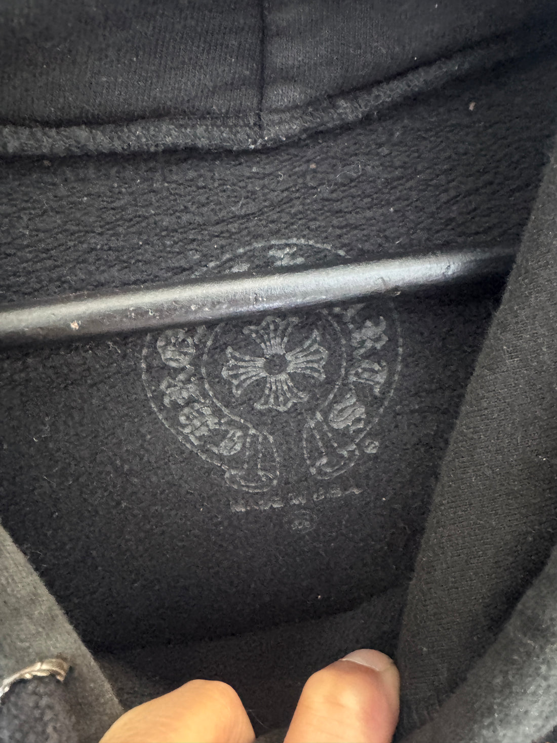 CHROME HEARTS VERTICAL LOGO HOODIE