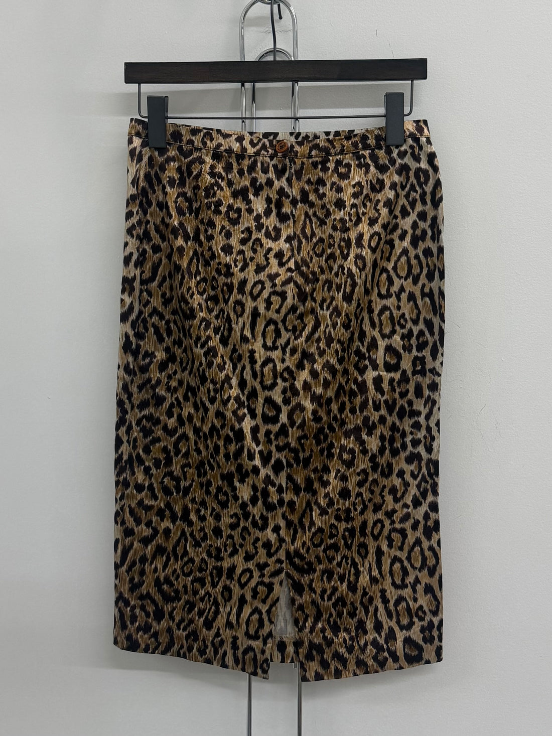 VINTAGE DOLCE & GABBANA LEOPARD PRINT PENCIL SKIRT