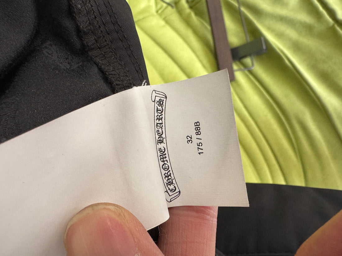 CHROME HEARTS NYLON + LEATHER CARPENTER PANTS