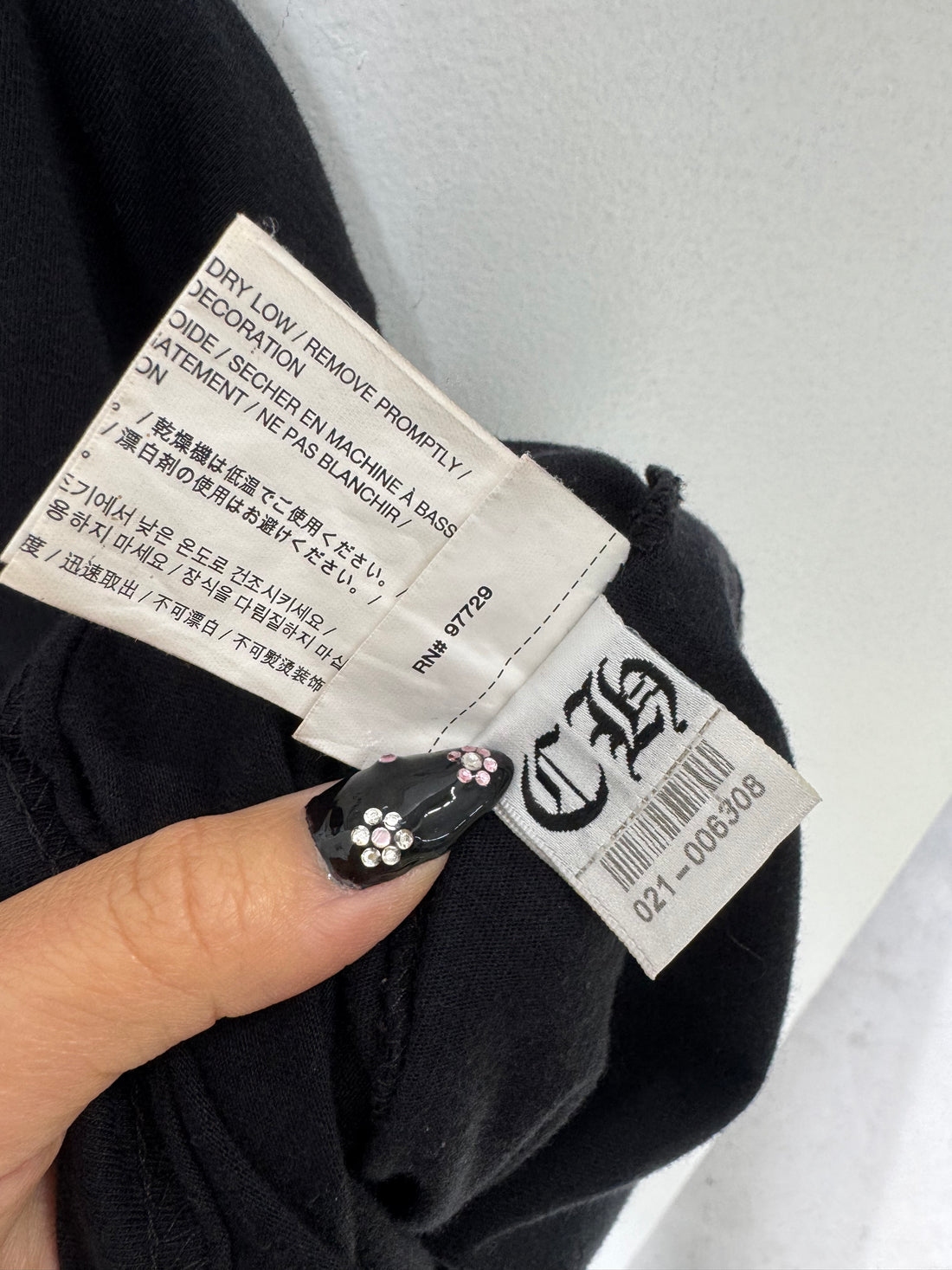 CHROME HEARTS SCROLL LOGO POCKET SHIRT