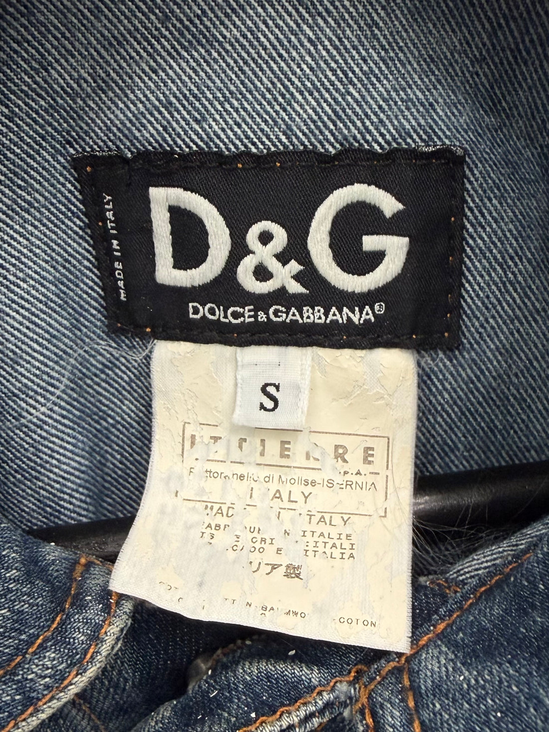 VINTAGE DOLCE & GABBANA FADED BLUE DENIM JACKET