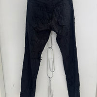 ANN DEMEULEMEESTER DISTRESSED DENIM
