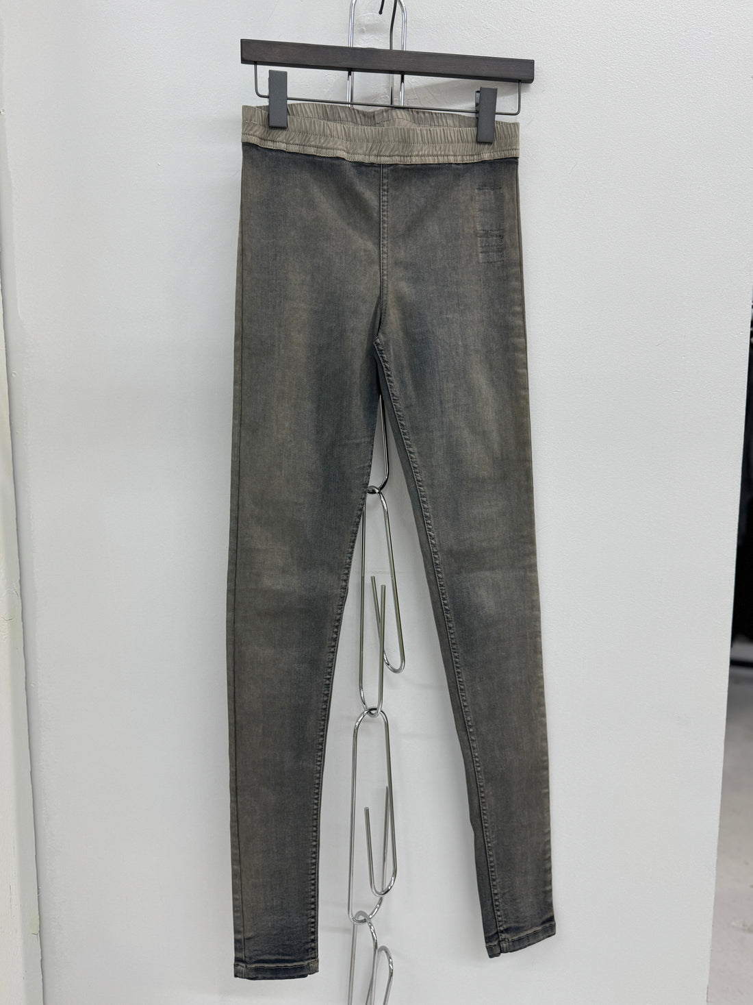 RICK OWENS DRKSDW DENIM LEGGINGS