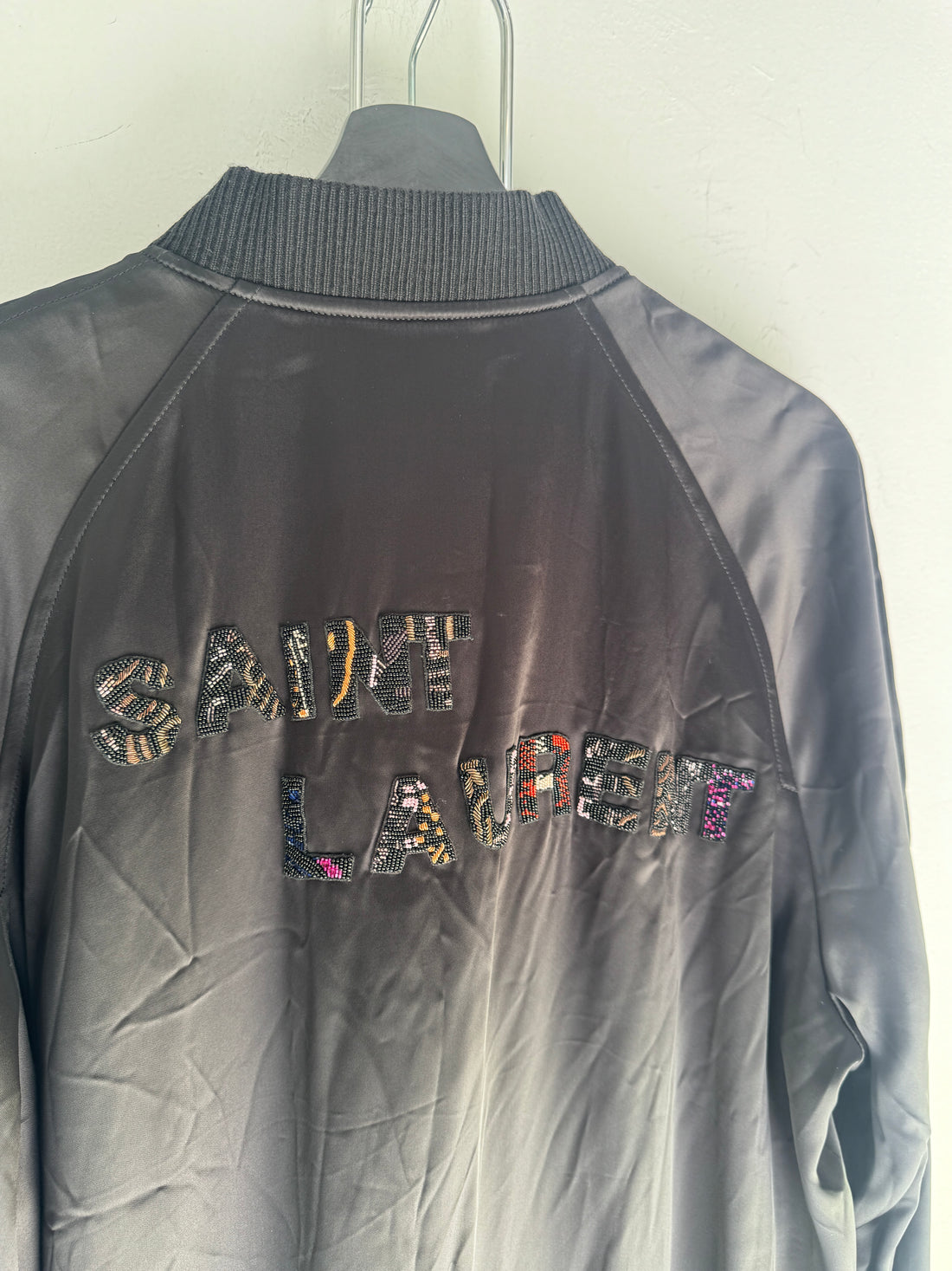 SAINT LAURENT BEADED TEDDY JACKET