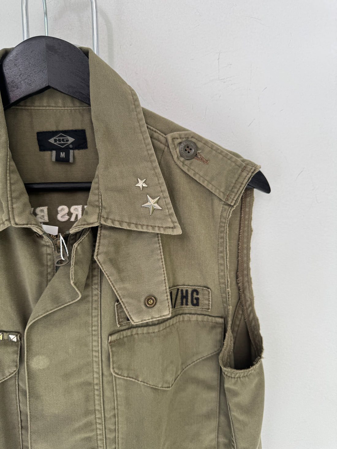 HYSTERIC GLAMOUR OLIVE M-65 NO FUN VEST