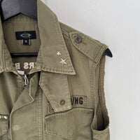 HYSTERIC GLAMOUR OLIVE M-65 NO FUN VEST