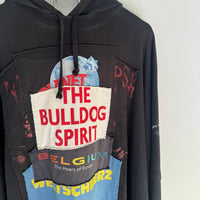 VETEMENTS ‘THE BULLDOG SPIRIT’ PATCHWORK HOODIE