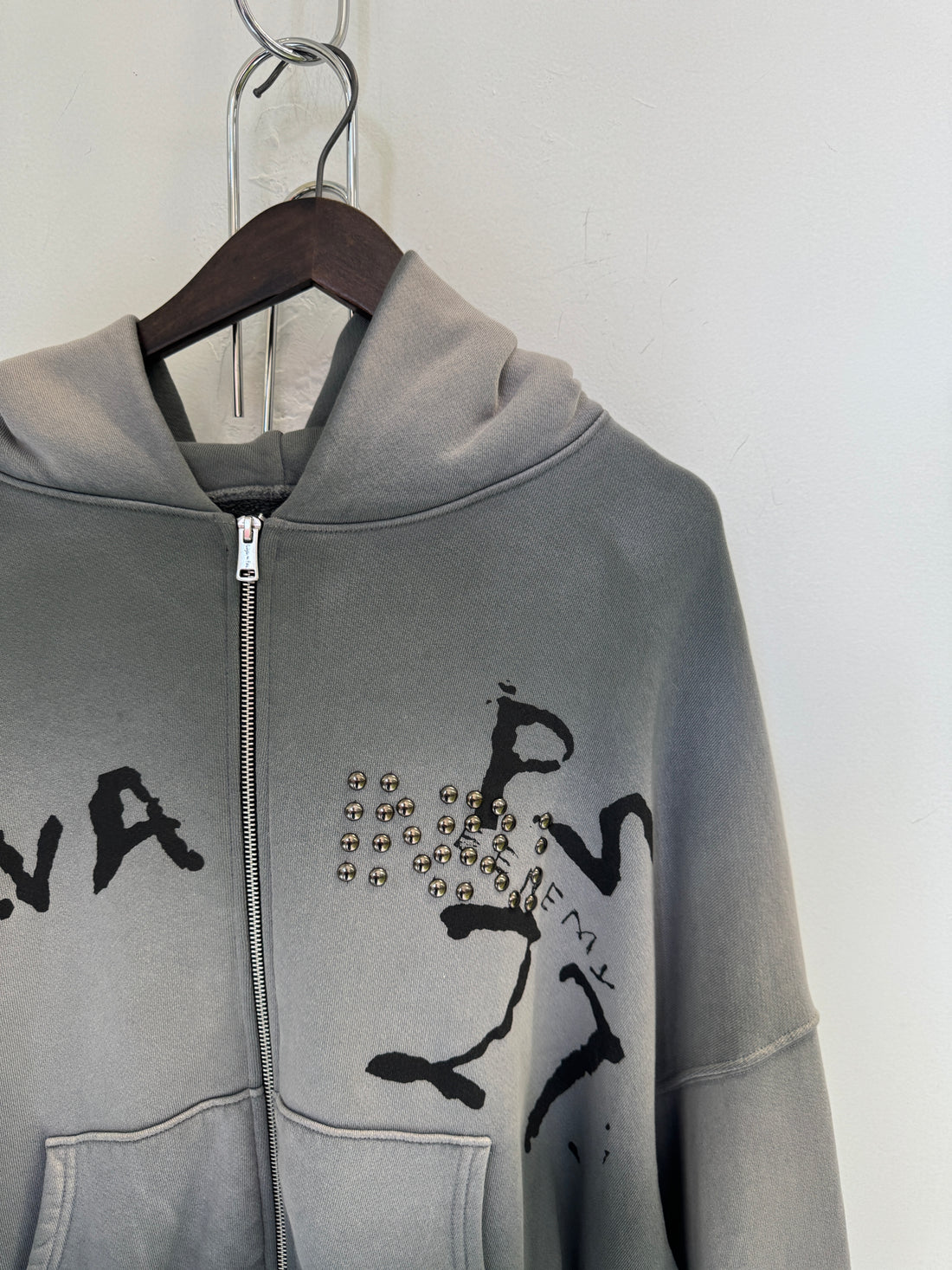 RIVINGTON ROI REBIS GREY LOGO HOODIE