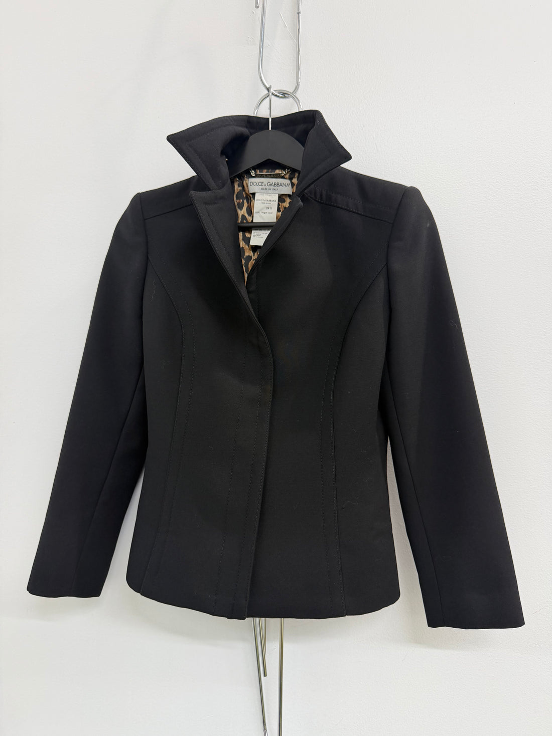 FW2001 DOLCE & GABBANA BLACK WOOL MATCHING SET