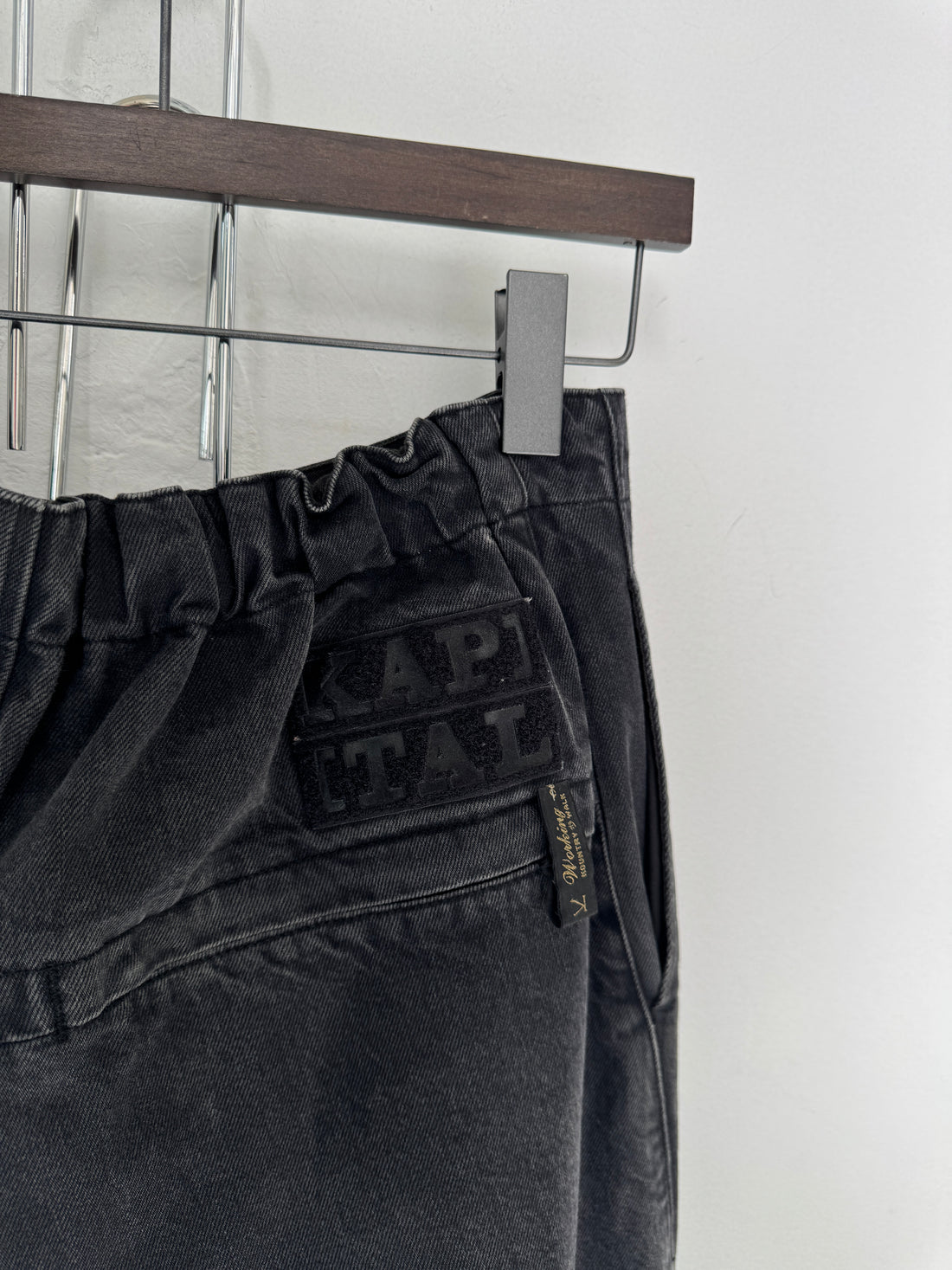 KAPITAL NOUVELLE SHUTTLE PANTS 14OZ DENIM