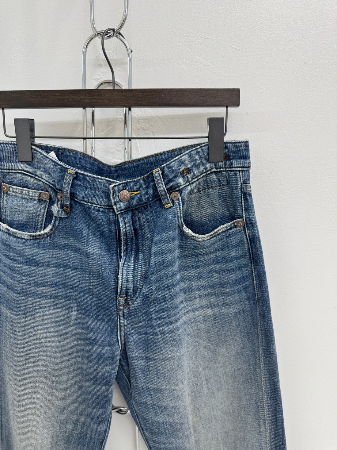 WOMENS R13 LIGHT WASH DENIM JEANS