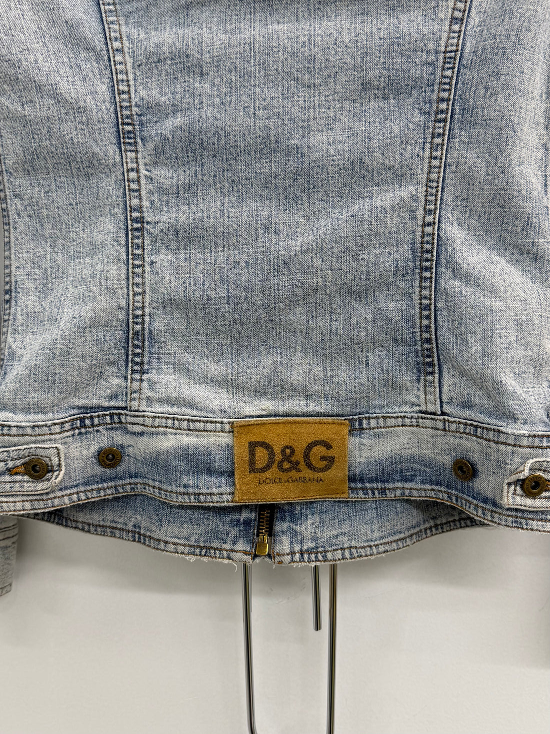 VINTAGE DOLCE & GABBANA LIGHT ZIP UP DENIM JACKET