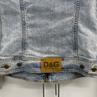 VINTAGE DOLCE & GABBANA LIGHT ZIP UP DENIM JACKET
