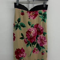 SS16 DOLCE & GABBANA SILK RED PEONY FLORAL PRINT 2 PIECE SETS