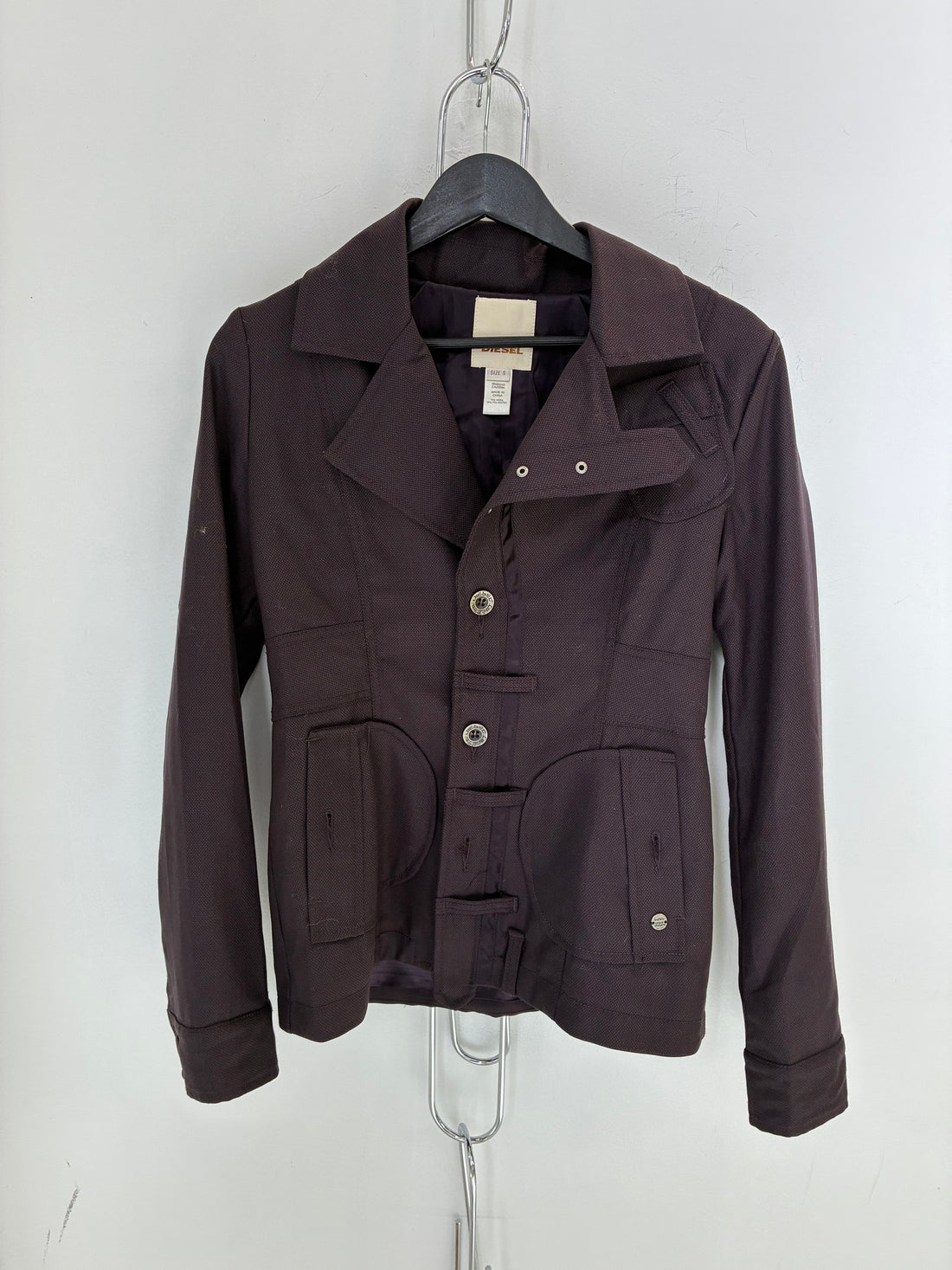 DIESEL WOOL BLEND UTILITY JACKET