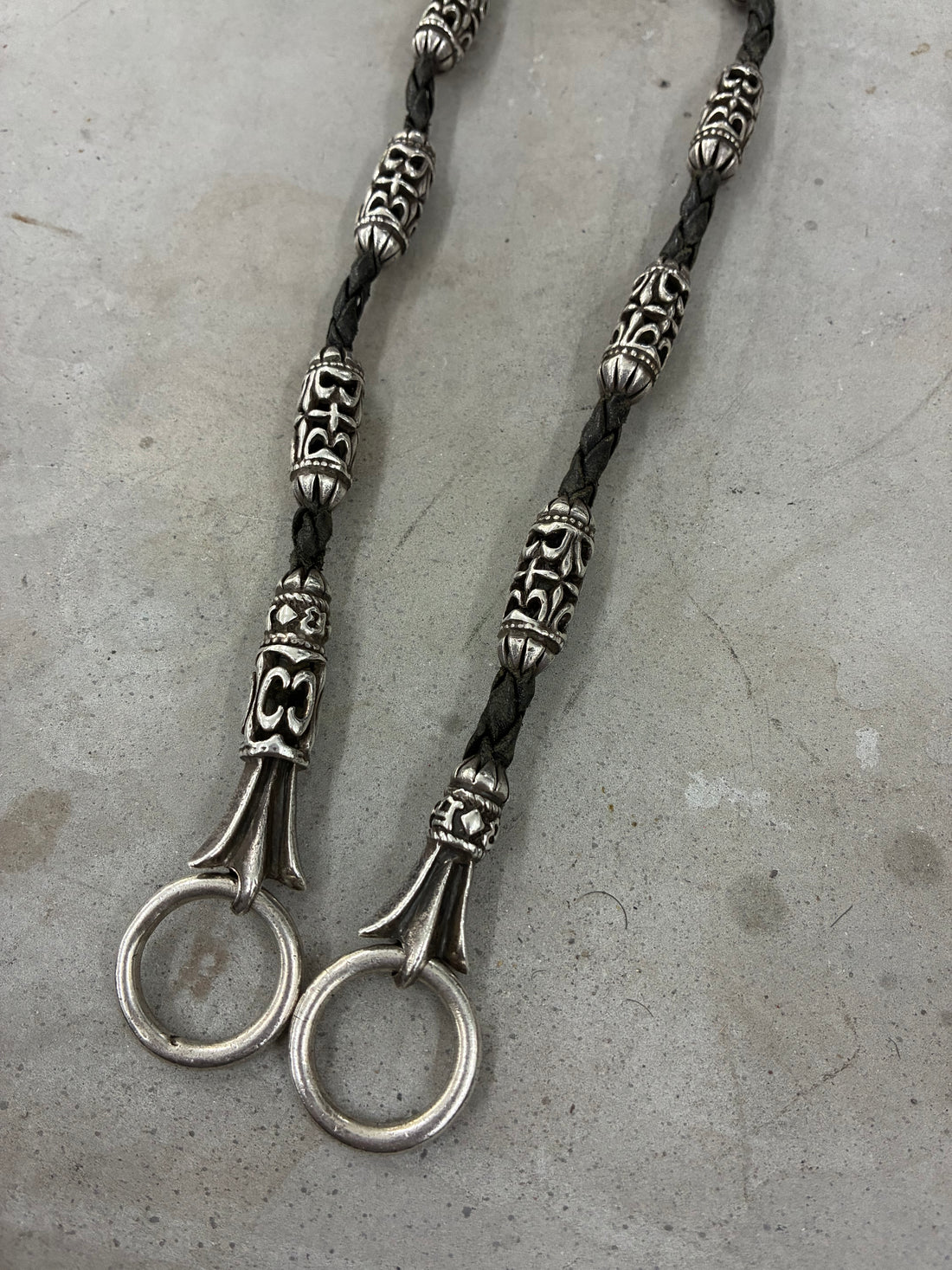 A&G ROCK VINTAGE BRAIDED LEATHER CELTIC CHAIN