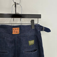 KAPITAL 14OZ SELVEDGE GURKHA DENIM PANTS