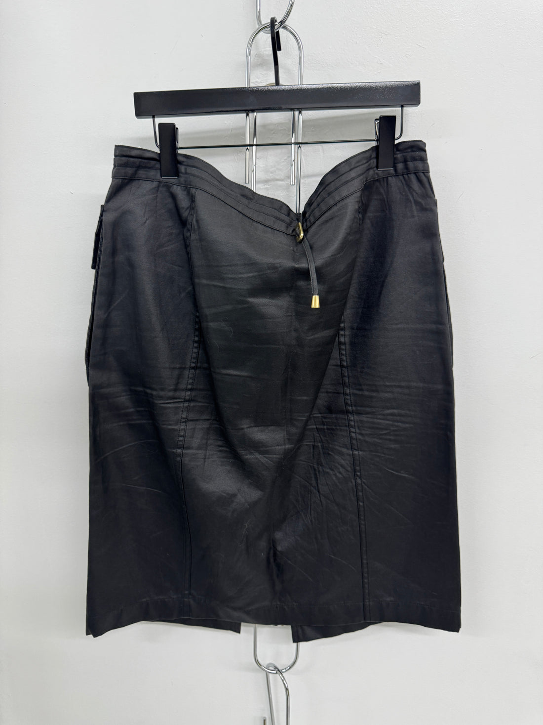 WOMENS BOTTEGA VENETA WAXED CARGO SKIRT