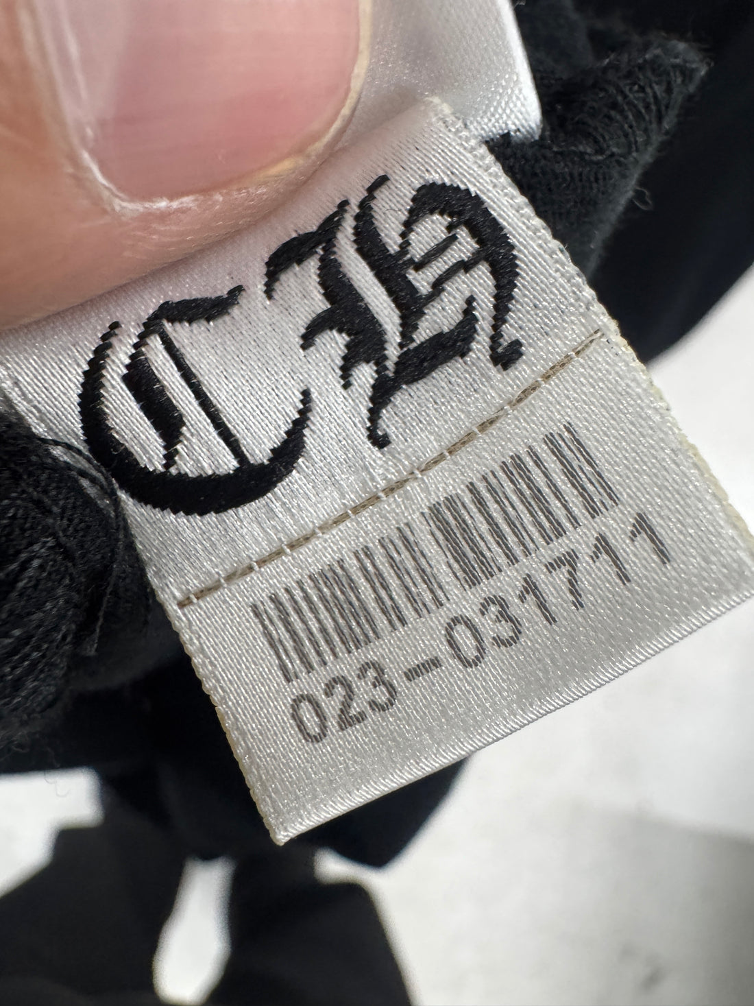 CHROME HEARTS NECK LOGO POCKET TEE