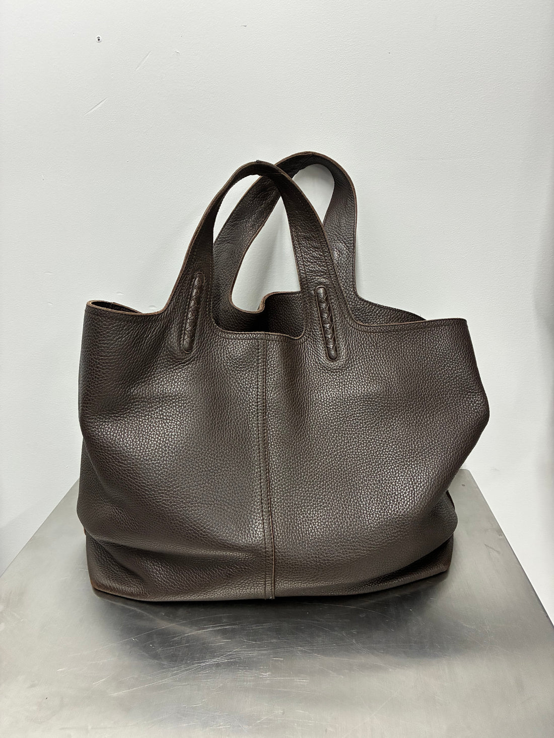 2006 BOTTEGA VENETA BROWN LEATHER TOTE