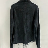 ZAM BARRETT DISTRESSED BUTTON UP SHIRT