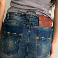 2008 DSQUARED DENIM WASHED SKIRT