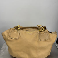 MIU MIU SOFT CALF LEATHER SATCHEL BAG