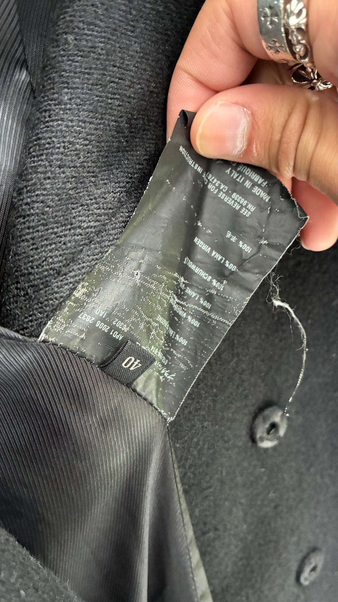 2006 PRADA WOOL TRIMMED COAT
