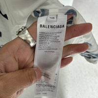 BALENCIAGA SCRIBBLE LOGO BUTTON UP SHIRT