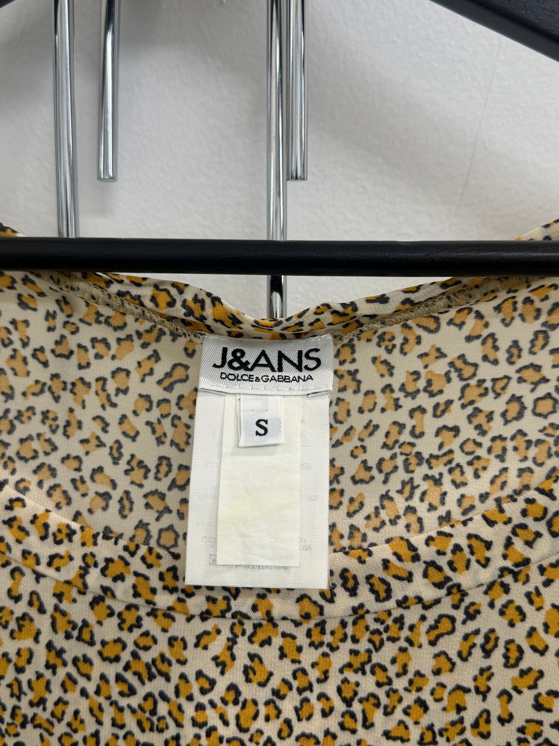 VINTAGE DOLCE&GABBANA J&ANS LEOPARD PRINT 2 PIECE TOPS