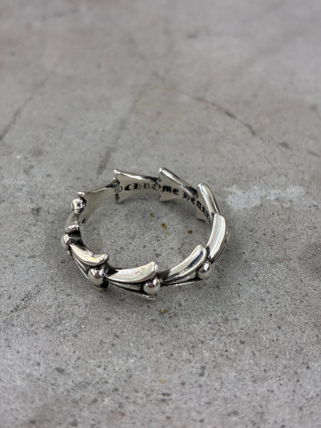 CHROME HEARTS BRAND NEW CROSS TAIL RING