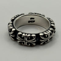 A&G ROCK FLORAL LOGO RING