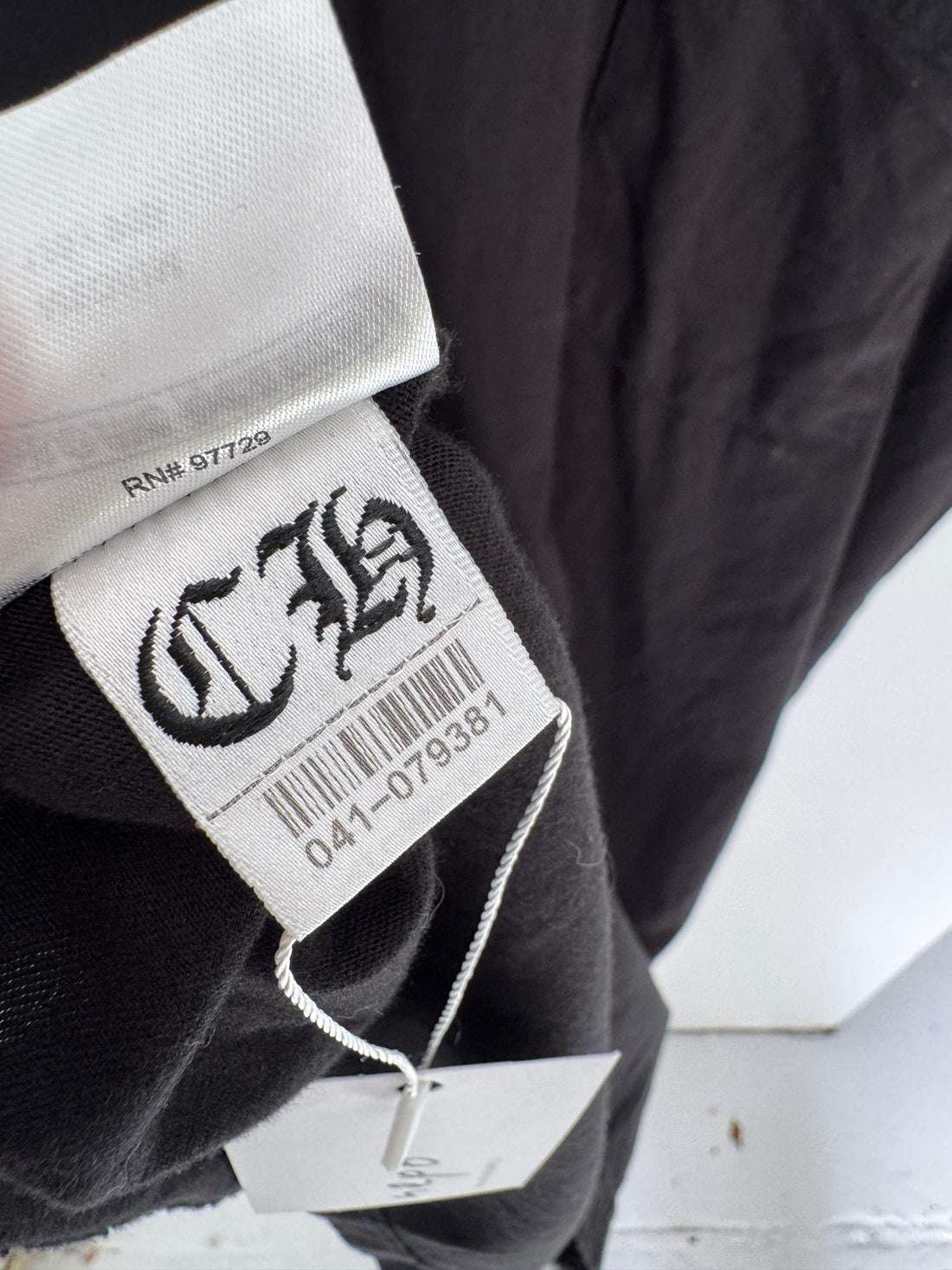 CHROME HEARTS NECK LOGO POCKET TEE