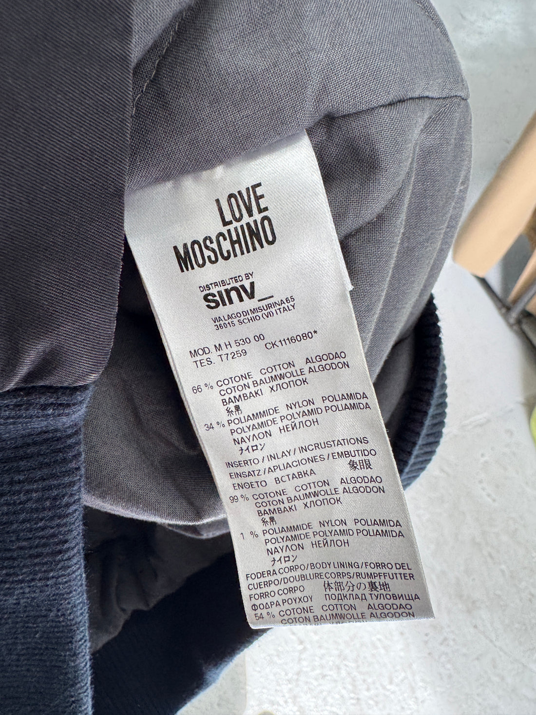 LOVE MOSCHINO FIREMAN CLASP BOMBER