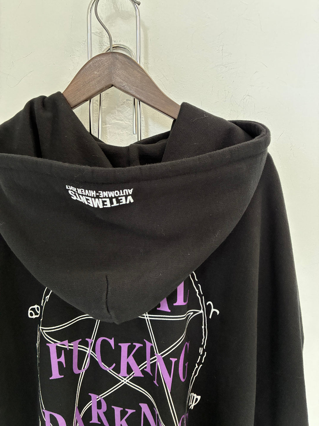 VETEMENTS TOTAL F***KIN DARKNESS HOODIE