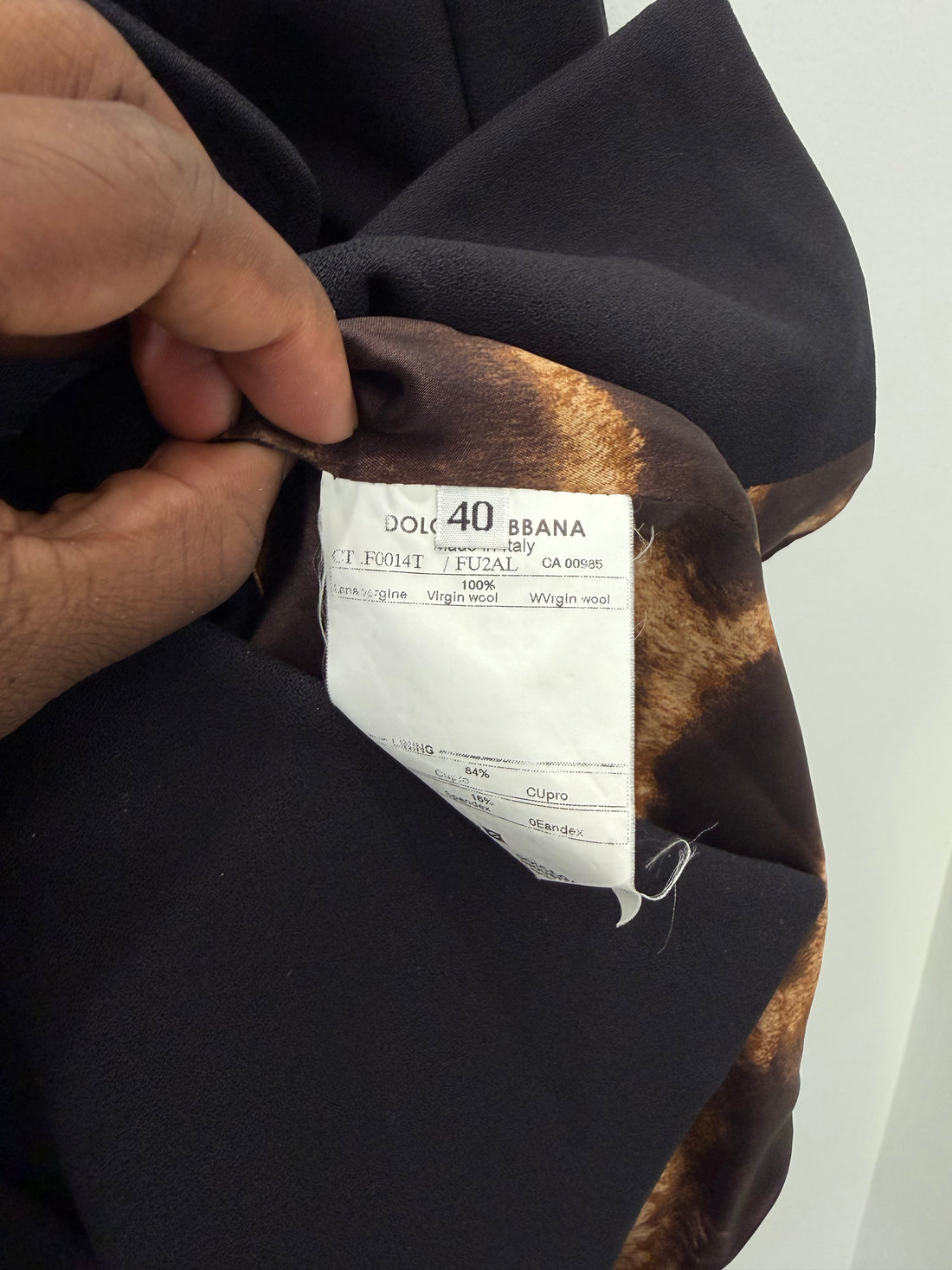 2000S DOLCE & GABBANA WOOL DOUBLE BREASTED JACKET