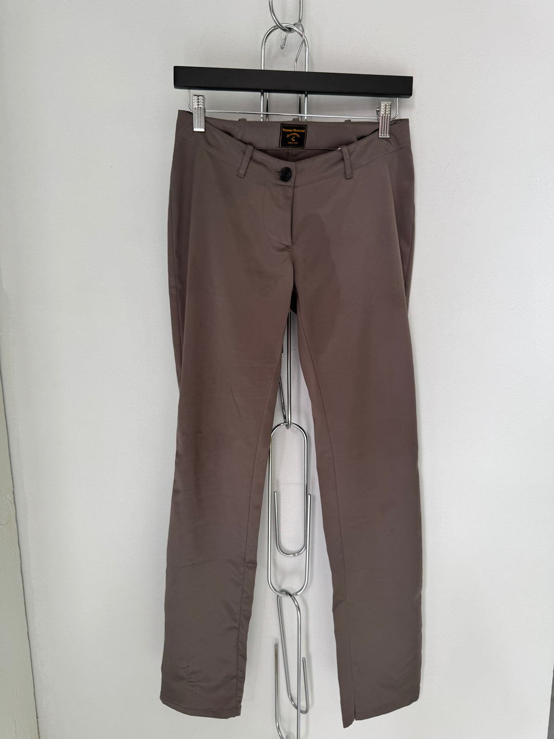 VIVIENNE WESTWOOD ANGLOMANIA SKINNY SATIN PANTS