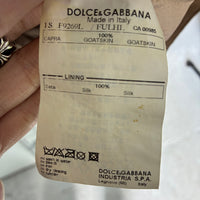 2000S DOLCE & GABBANA DOUBLE BREASTED GOATSKIN SUEDE JACKET