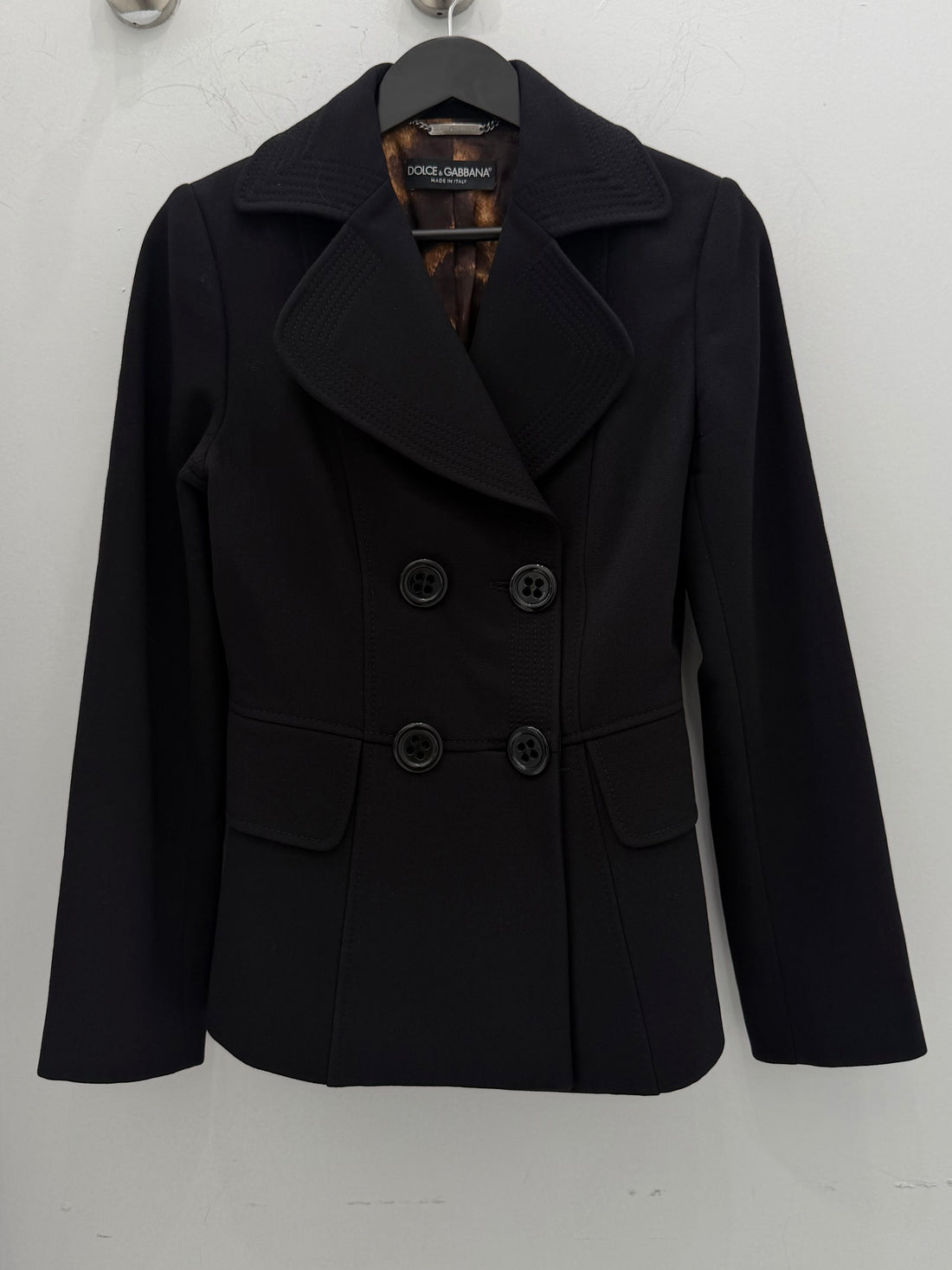 2000S DOLCE & GABBANA WOOL DOUBLE BREASTED JACKET