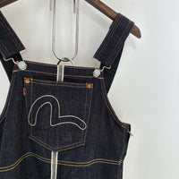 EVISU DENIM OVERALL MINI DRESS